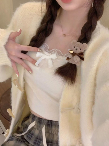 1*1 Threaded Velvet 280g Pure Desire Lace Trim Long Sleeve Versatile Slimming Bodysuit Short Top 