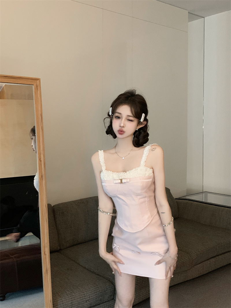 Real shots of good luck coming to exquisite girls, small fragrant suits, lace slimming fishbone suspenders