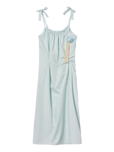 重工吊带连衣裙女装裙子夏季2024新款显瘦气质高级感休闲沙滩长裙