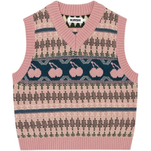 Korean autumn and winter Internet celebrity krish cherry sweater vest sweater vest women's vest