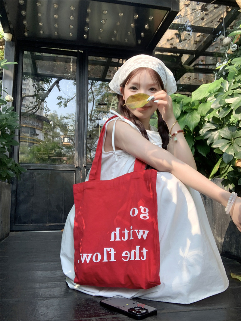 Real shots of Xia Shang's new Korean girl's ins simple layered vest dress