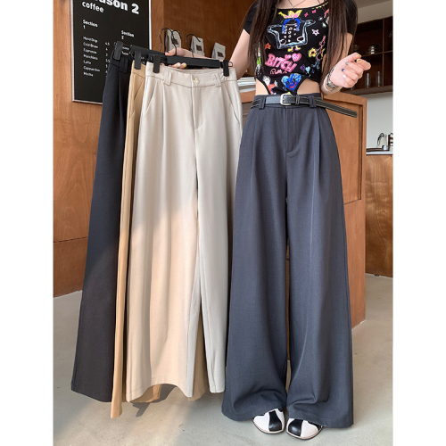 Actual shot! 2024 New Loose Suit Pants Casual Pants Women’s Wide Leg Pants High Waist Drape Floor-Mopping Pants