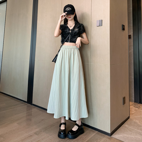 Real shot Yamamoto culottes for women spring and autumn 2024 new high-waisted a-line half-length skirt pleated umbrella skirt summer