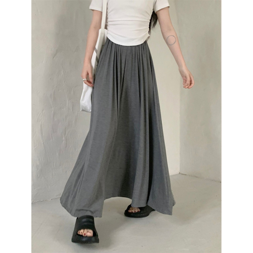 Summer 2024 new solid color skirt for women