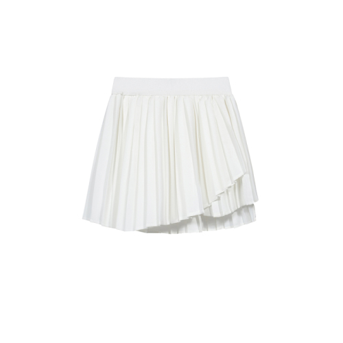 Actual shot of 2024 new summer clothes, beautiful legs, anti-exposure, bias-cut pleated skirt, skirt for women, slim A-line culottes, short skirt