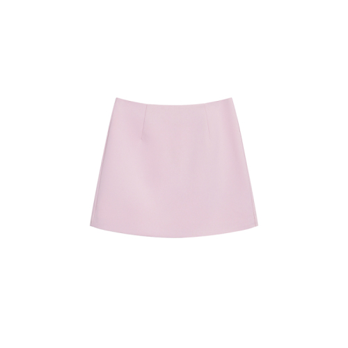 Actual shot of 2024 summer new style sweet peach pink hip-hugging skirt skirt for women, versatile slimming high-waisted short skirt