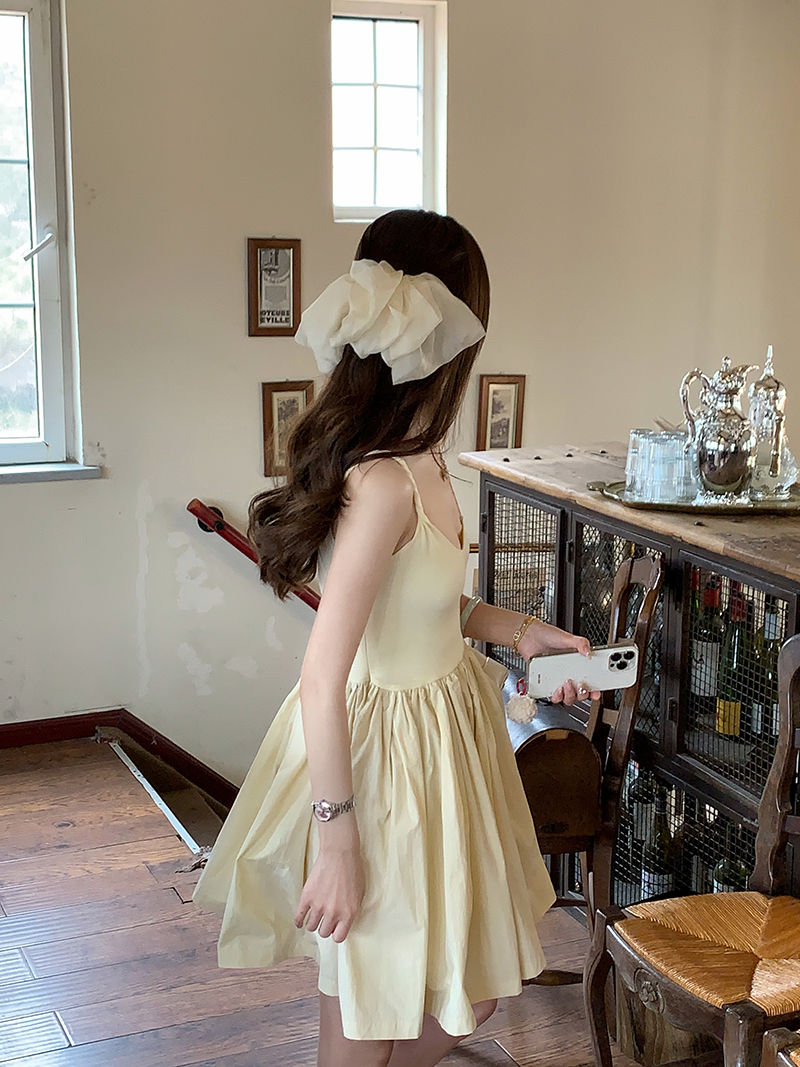 Real shot of artistic suspender skirt, elegant ballet skirt, fugitive princess fairy tutu skirt