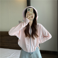 Real shot new summer cardigan breathable, cool and comfortable hooded sun protection jacket for women