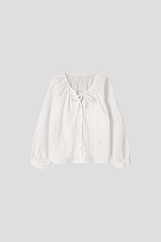Korean ins spring single-breasted cotton jacquard long-sleeved shirt