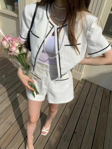 韩国东大门2024春季女装新品短袖外套/短裤