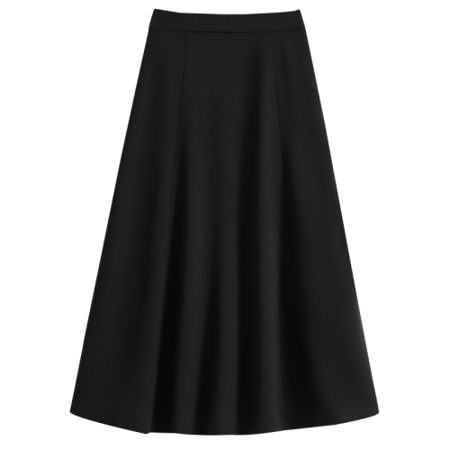 7368 real shot ~ plus size women's summer high-waist skirt mid-length drape suit half-length skirt umbrella skirt a-line skirt