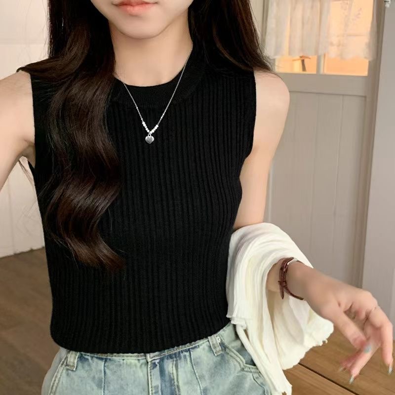 已出貨背心女夏季新款設計感港風小眾內搭遮副乳打底工字上衣短