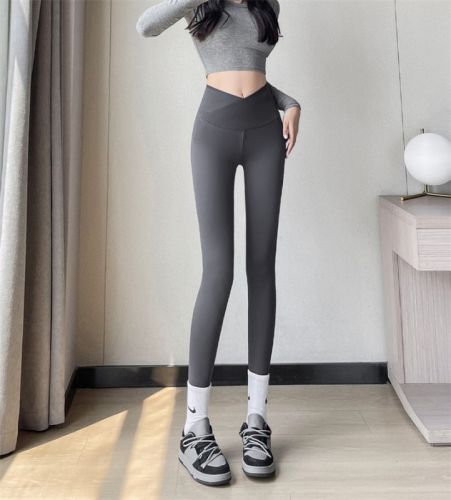 Large size shark pants for fat mm high waist hip lifting tummy control leggings women's nine-point Barbie tights