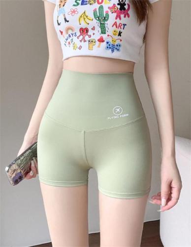 Real shot, non-reduced price, summer three-point thin tummy control pants, anti-exposure, can be worn outside, flight logo bottoming safety shorts