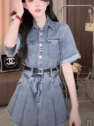 My heart beats denim suit Qianxun carefully selected denim suit