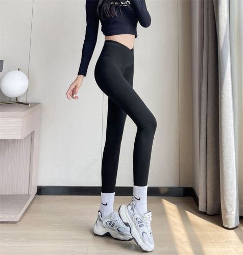 Large size shark pants for fat mm high waist hip lifting tummy control leggings women's nine-point Barbie tights