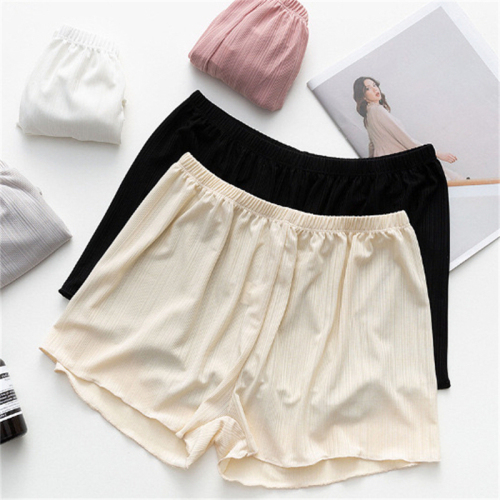 Real shot, no discount, summer thin large size safety pants, anti-exposure, home loose ice silk lace bottoming shorts