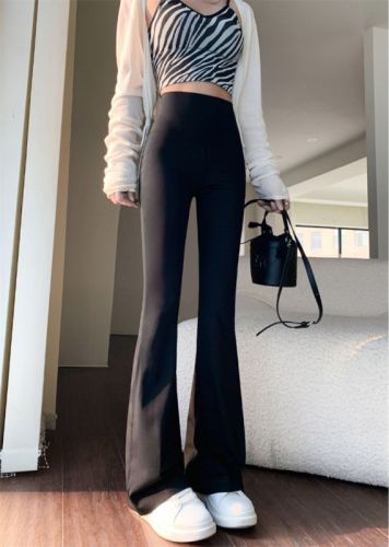 Price ~ Shark pants, micro-flared pants, high-waisted, slimming, small, drapey horse hoof pants for women