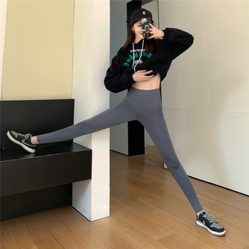 Real shot, no price reduction ~ Autumn slimming yoga tight-fitting high-waisted black leggings shark pants Barbie pants for women for outer wear