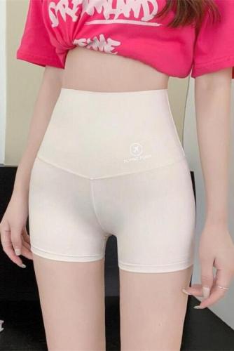 Real shot, non-reduced price, summer three-point thin tummy control pants, anti-exposure, can be worn outside, flight logo bottoming safety shorts