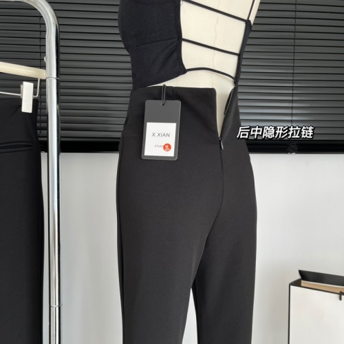 IN MIMIFACE black micro-flare pants women's design niche spring and summer new slim high-waist hot girl trousers