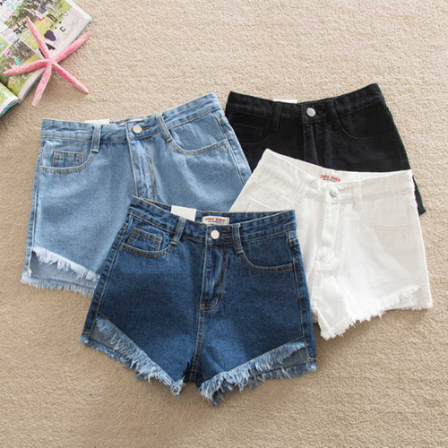 girls korean style preppy denim shorts girls korean style preppy denim shorts