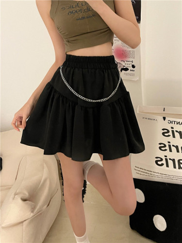 Real shot and real price Ballet cake sweet and spicy skirt for women anti-exposure base chain personalized design short skirt