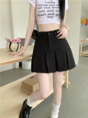 Real shot and real price Summer new hot girl pleated skirt women's high waist slim workwear versatile hip-covering short skirt skirt
