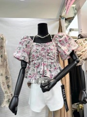 韓版寬鬆通勤減齡百搭娃娃背心上衣女夏季2024新款氣質設計感小衫