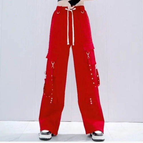 American overalls for women in spring and autumn thin high-waisted loose slimming hip-hop style sweatpants