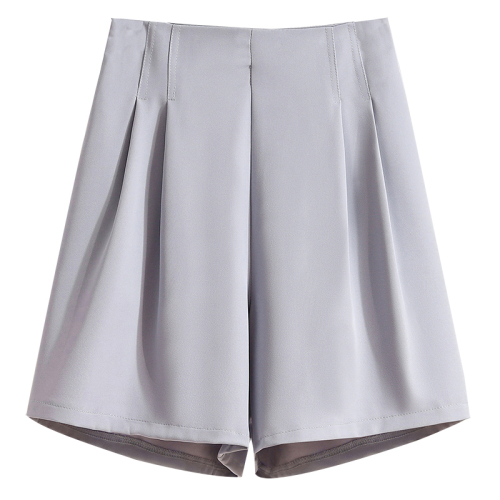 ~Large size suit casual and versatile slimming high-waisted three-color topstitched fishbone shorts
