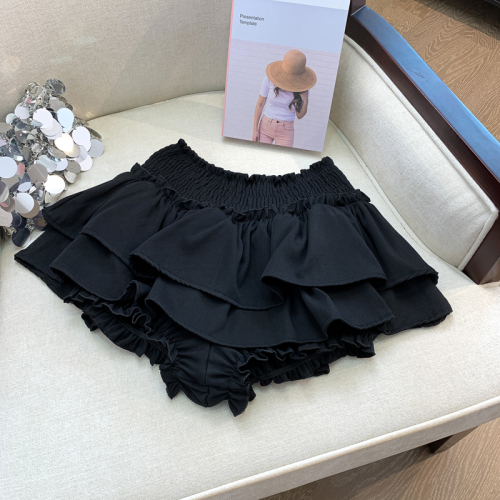Cake skirt women's new summer ballet style elastic waist fluffy niche design A-line skirt