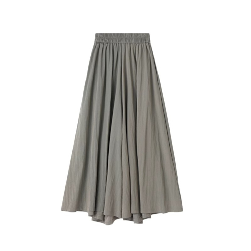 Original fabric does not shrink 2024 pleated cotton and linen wide-leg pants for women, Yamamoto pants, loose slimming casual pants and skirts