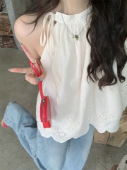 Photographed #PureDesireBeltStrapOff-the-ShoulderNecklessArmlessTop Women's Summer New LooseFittingSlimmingCamisole