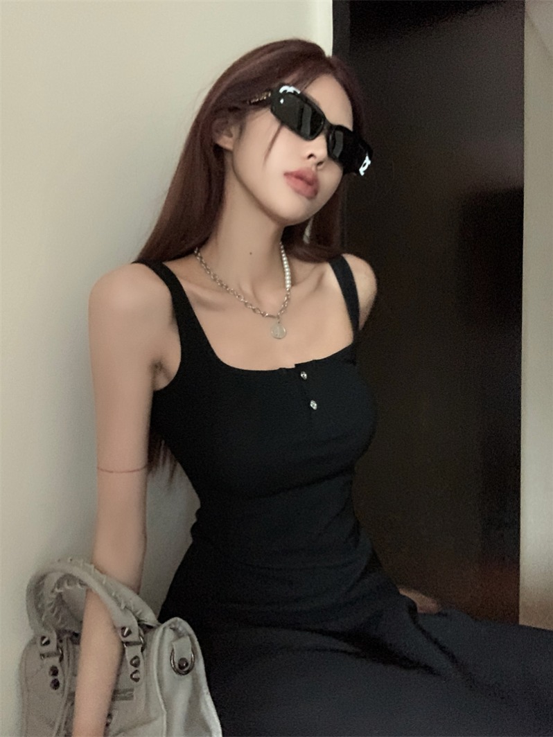 Black Knit Halter Neck Dress - New Design, Elegant and Sophisticated