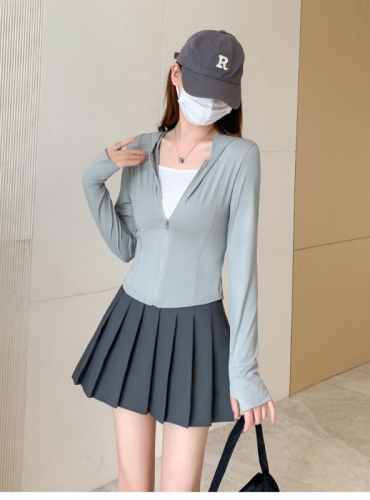 韩版夏季新款修身防晒衣 女外穿防紫外线外套透气防晒服女款