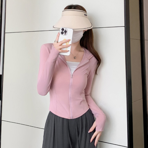 韩版夏季新款修身防晒衣 女外穿防紫外线外套透气防晒服女款