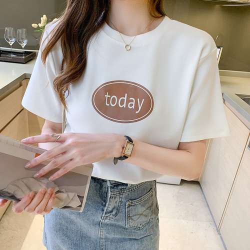 #actualshotbackpack collar short-sleeved t-shirt women's 2024 new summer half-sleeved loose Japanese and Korean large size trendy brand