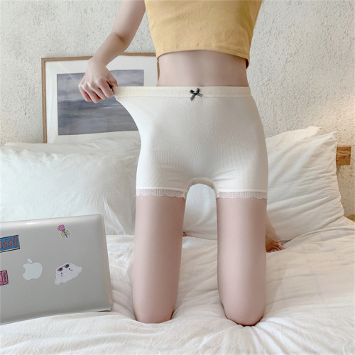 Actual shot of new lace safety pants without curling, soft pure cotton crotch underwear, crotch leggings, anti-exposure shorts