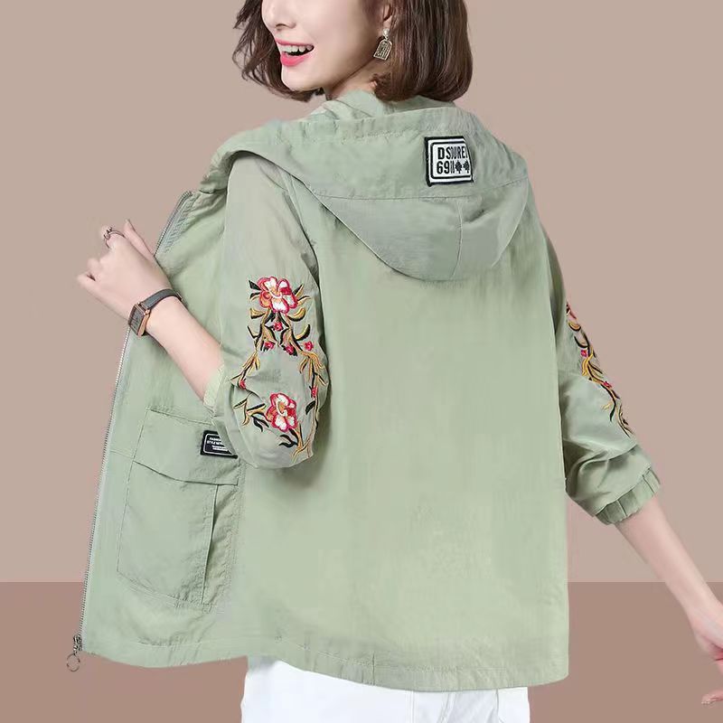 Sun Protection Shirt for Women - Summer Thin Version 2024 New Sun Protection Clothing - UV Protection Loose Large Size Casual Breathable Short Jacket