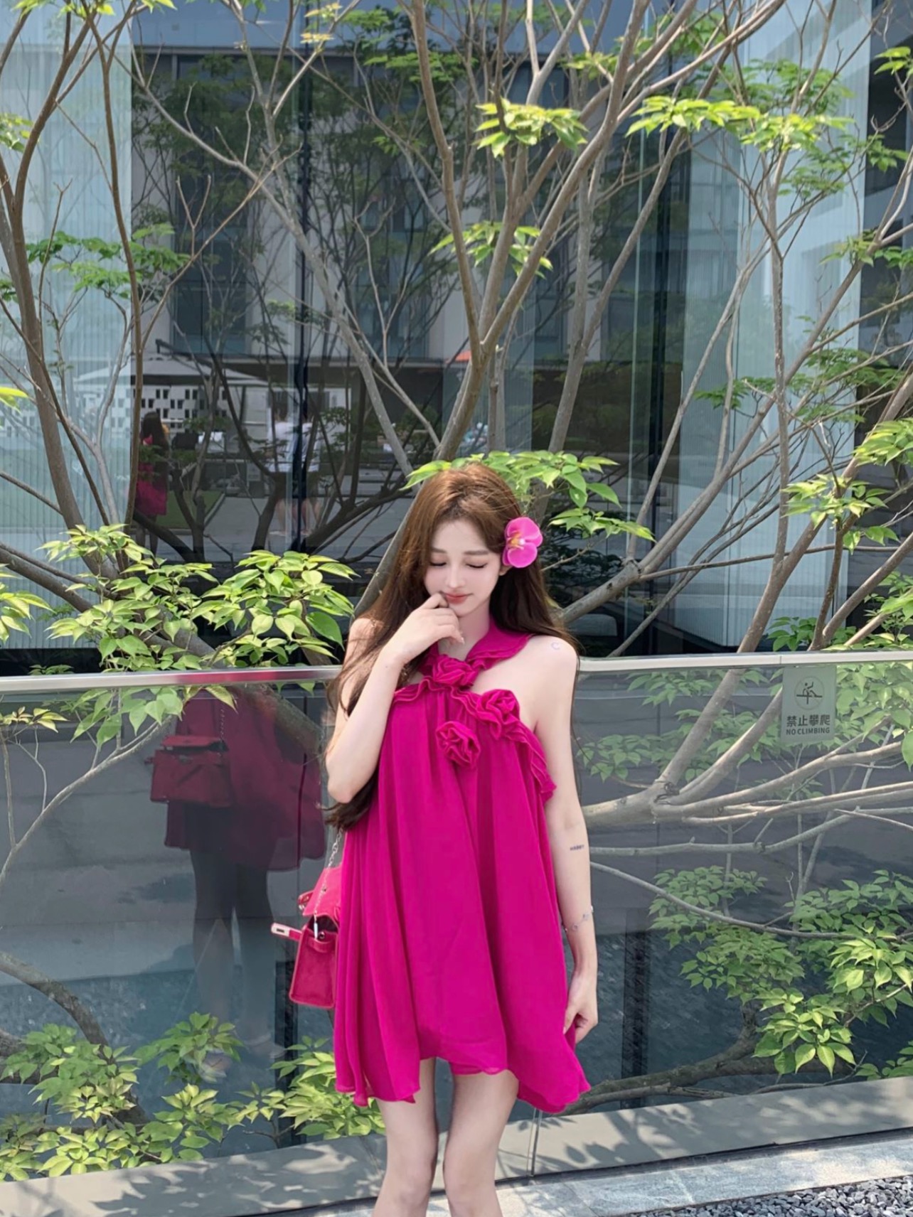 Real shot of Lola Romantic Fairy Dress Vacation Halter Tube Top Dress Doll Skirt Short