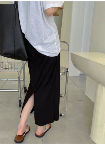 条纹针织包臀半身裙女欧洲站2024夏季新款欧货女装时尚洋气裙子潮
