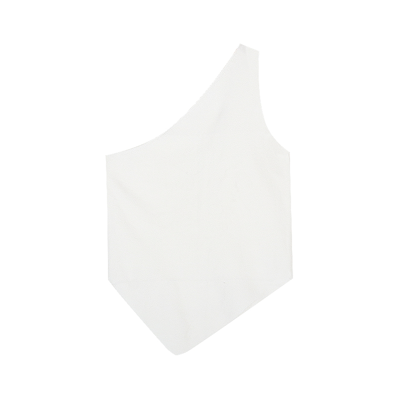 kumikumi sexy hot girl sloping shoulder vest women's inner wear spring slimming irregular sleeveless outer top