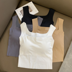 Actual price, real shot, summer camisole, women's back, ice silk inner, tube top, sexy hot girl style outer wear, sleeveless chic top