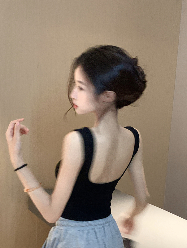 Actual shot and real price ~ short leaky vest for women, summer hot girl design slim fit top