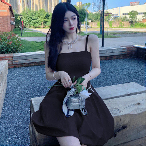 2024 Sweet Milk Love Forest System Skirt French Gentle Style High-end Elegance Fairy Summer Light Luxury Tank Top Dress