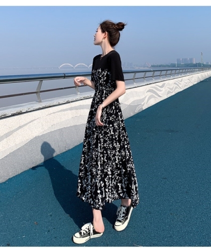 2024 new women's dresses, summer clothes, first-line original European goods, foreign trade, high-end silk autumn clothes