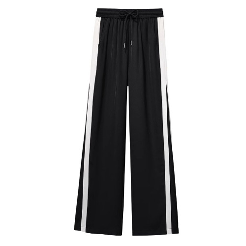 Tmall quality black suit pants women's spring and summer new straight slim casual sports pants