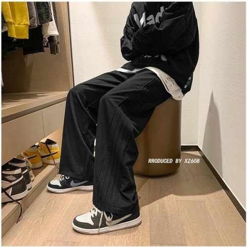 Women's trousers spring and autumn new casual pants Korean style ins trend loose wide-leg floor-length Harajuku pants