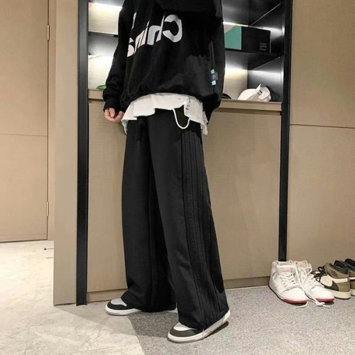 Women's trousers spring and autumn new casual pants Korean style ins trend loose wide-leg floor-length Harajuku pants